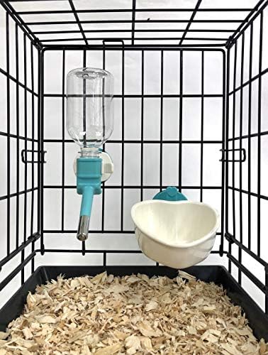 Choco Nose Patented No-Drip Dog Water Bottle/Feeder Leak-Proof Nozzle (C528 Aqua Dish Set, Rabbits-Chinchillas-Toy Dogs-10.2 fl.oz) - Image 4
