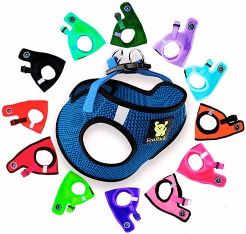 EcoBark Step in Dog Harness, Reflective Ultra Padded Mesh Pet Vest by EcoBark