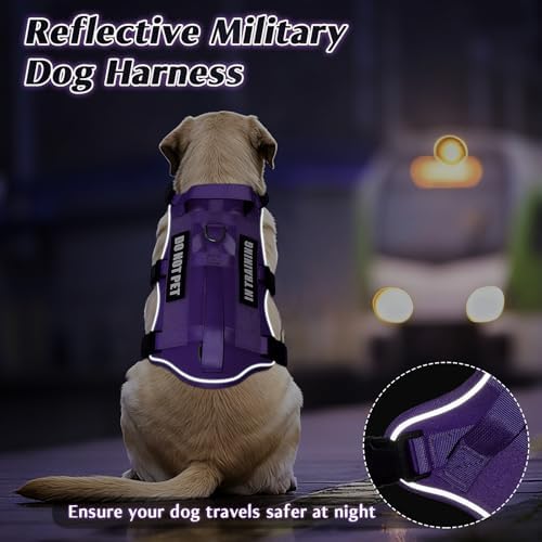 WINSEE Escape Proof Dog Harness with Double Handle+4 Removable Patches - Image 6