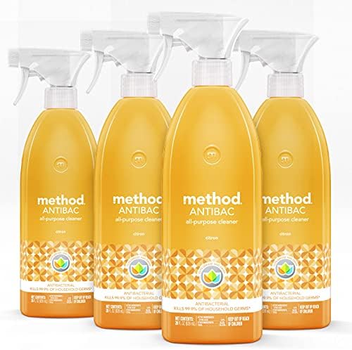 method All-Purpose Cleaner Spray, Citron, 28 fl oz, 4 Pack by method