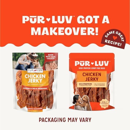 Pur Luv Pur Luv Dog Jerky Treats, 16oz + Chicken, Duck, and Sweet Potato Kabob Treats, 12oz, Healthy, Easily Digestible, Long-Lasting, High Protein Dog Treats, Satisfies Dog's Urge to Chew - Image 2
