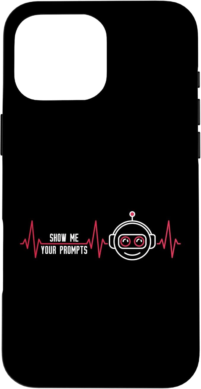 Show Me Your Prompts AI Artificial Intelligence Heartbeat Case for iPhone 16 Pro Max by Unknown