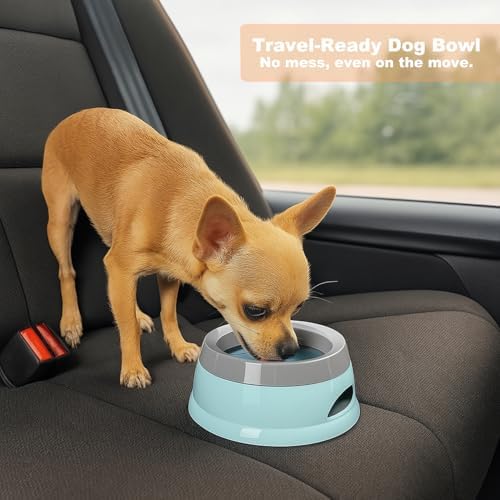 Pets No-Spill Slobber Stopper Water Bowl,Splash Proof Drinking Bowl for Home and Travel,No Messy No Drip No Sloppy Water Bowl for Sm-Med Dogs/Cats/Pets 25OZ - Image 7
