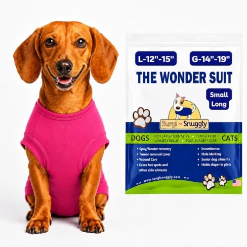 Surgi Snuggly Dog Surgery Recovery Suit, Cone Alternative, Spay/Neuter SL by Surgi%7ESnuggly
