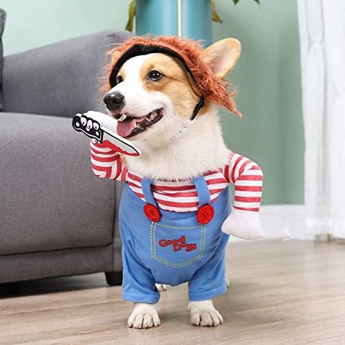 Pet Deadly Doll Dog Costume, Cosplay Halloween Christmas Funny Clothes Party Costume for Small Medium and Large Dogs (Small) - Image 4