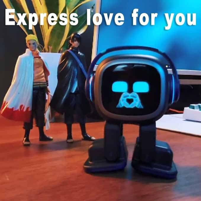 EMOPET AI Desk Robot Companion - ChatGPT Enabled with Voice Commands & Dance Feature, Interactive Robot Pet with Personality, Comes with Charging Home Station - Image 7