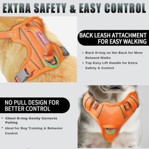 BARKBAY Dog Harness for Small Sized Dog No Pull Dog Vest ID Tag Pocket - Image 3