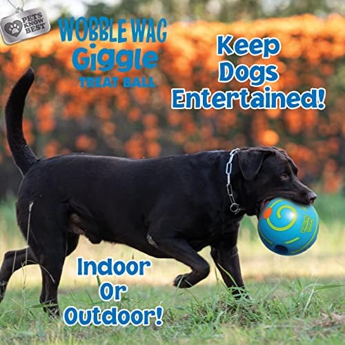 Wobble Wag Giggle Treat Ball- Interactive Dog Toy & Treat Dispenser, Fun Giggle Sounds When Rolled or Shaken, Great for Dogs! Pets Know Best - Image 6
