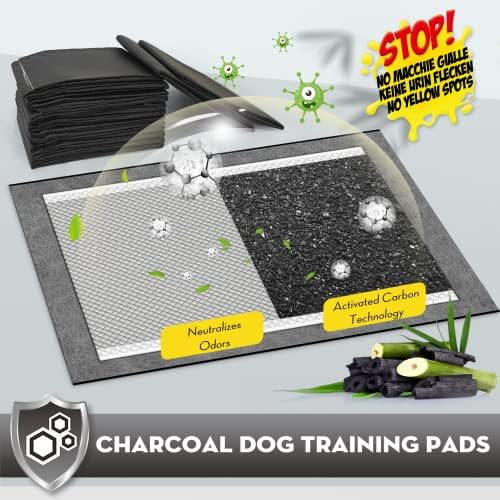 CROCI Charcoal Pee Pads for Dogs Odor Control Leak Proof XXL 36x36in 25Ct - Image 2