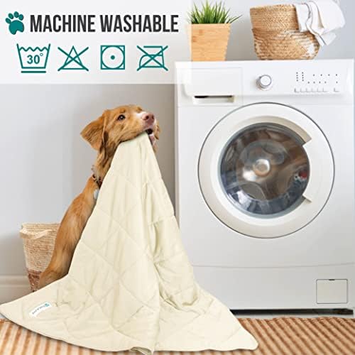 PetAmi Cooling Dog Blanket Lightweight Soft for Medium Pet Cat 29x40 Beige - Image 5