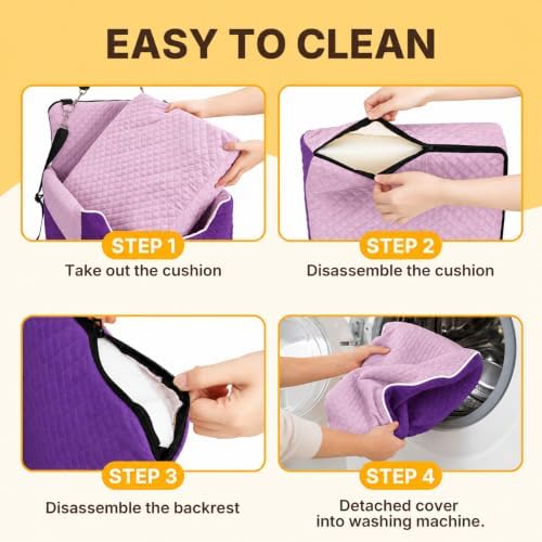 ALL GOOD PET SUPPLIES Dog Car Seat for Small/Medium Dogs Under 35lbs - Image 6