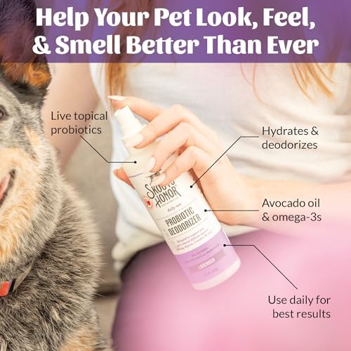 SKOUT'S HONOR Probiotic Dog Deodorizing Spray - Lavender, 8 oz, 2-Pack - Image 5