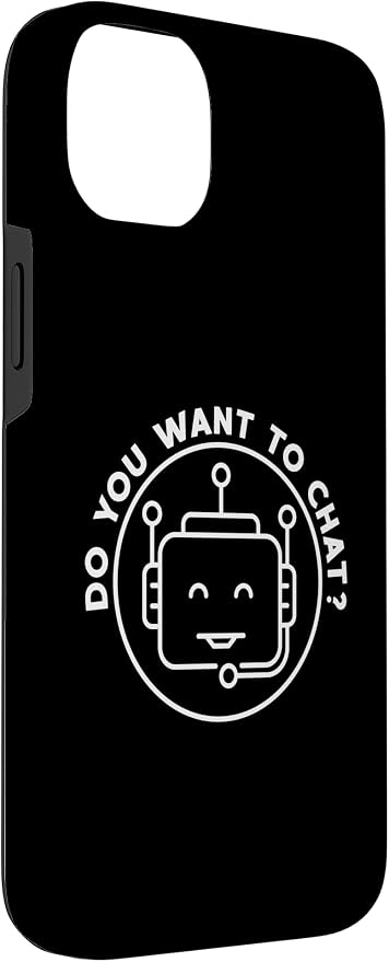 Chatbot - Do You Want To Chat? AI and ML Geek Case for iPhone 14 Plus - Image 3