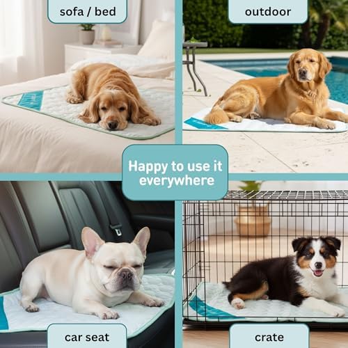 INSPECTOR TAIL Dog Cooling Mat, Indoor & Outdoor, Large Self Cooling Pad - Image 5
