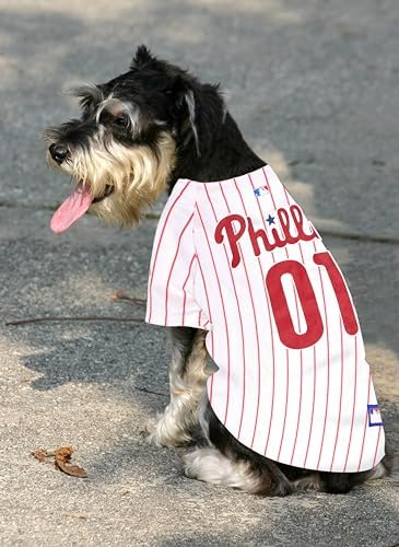 Official MLB Philapelphia Phillies Pet Jersey for Dogs & Cats, Size Large - Stylish Baseball Jersey for Your Furry Fan- Show Off Team Spirit with The Perfect Fan Apparel Gear for Pet, Dog & Cat - Image 4