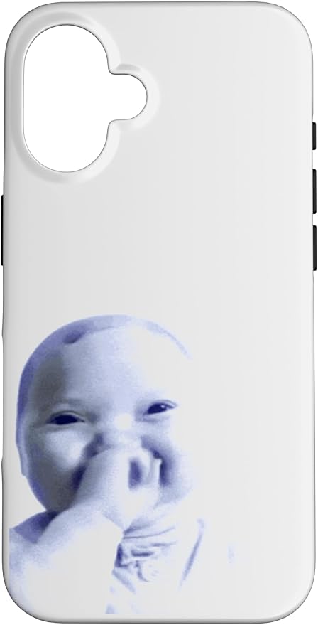 AI Baby Holding Laugh Meme Case for iPhone 16 by Unknown
