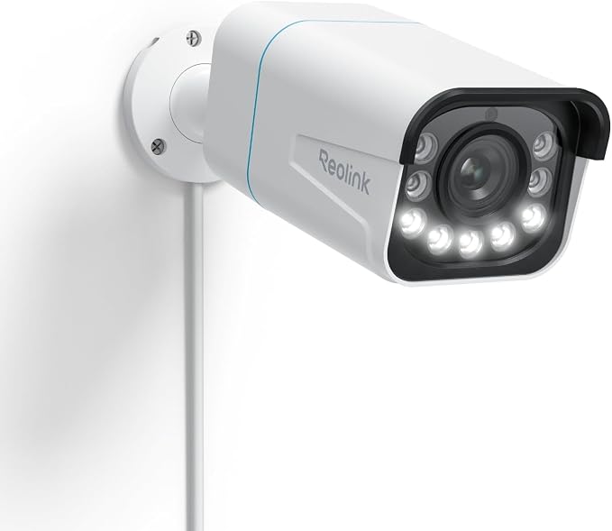 REOLINK PoE Security Camera RLC-811A 5X Optical Zoom, 4K Color Night Vision | 123° FoV, Outdoor Wired IP, Human/Vehicle/Animal Smart Detection, 2 Way Talk, Supports up to 512GB microSD Card by Unknown