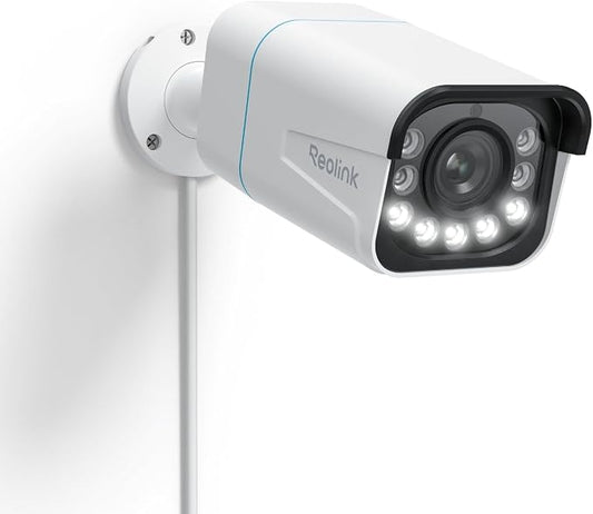REOLINK PoE Security Camera RLC-811A 5X Optical Zoom, 4K Color Night Vision | 123° FoV, Outdoor Wired IP, Human/Vehicle/Animal Smart Detection, 2 Way Talk, Supports up to 512GB microSD Card by Unknown