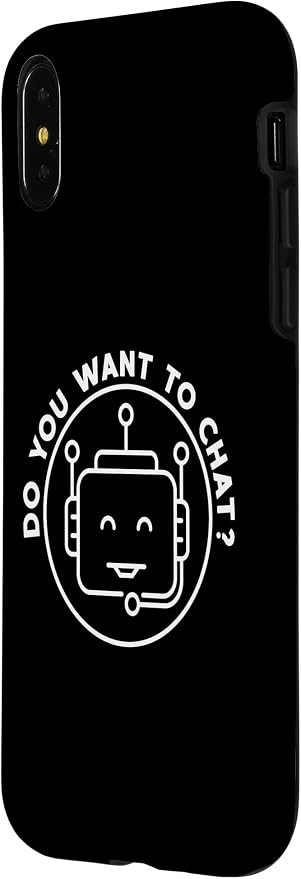 Chatbot - Do You Want To Chat? AI and ML Geek Case for iPhone X/XS - Image 2
