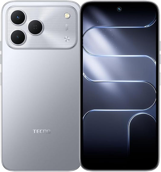 Tecno Spark 50 Ai 4G LTE (256GB + 4GB) (Compatible with Tmobile Mint Tello Boost Mobile and Worldwide) Dual SIM 6.78" 120Hz 50MP Camera (Titanium Gray) by TECNO
