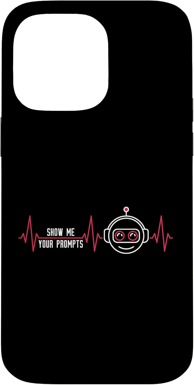 Show Me Your Prompts AI Artificial Intelligence Heartbeat Case for iPhone 14 Pro Max by Unknown