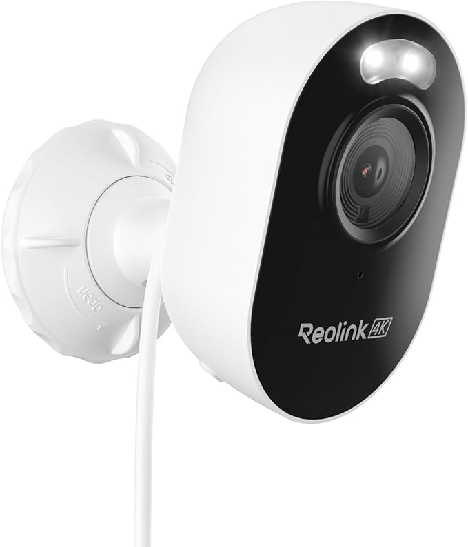 REOLINK Lumus Pro 4K Outdoor Security Camera, Plug-in Power WiFi Camera | Color Night Vision Spotlight, 2.4/5GHz WiFi 6, No Subscription Local Storage, Smart Detection, Two-Way Talk, 24/7 Recording by Unknown