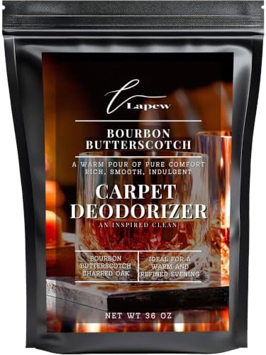 Lapew Bourbon & Butterscotch Carpet Deodorizer Powder - Pet Safe Freshener for Vacuuming | Scented Odor Eliminator for Home | 36 oz by Lapew
