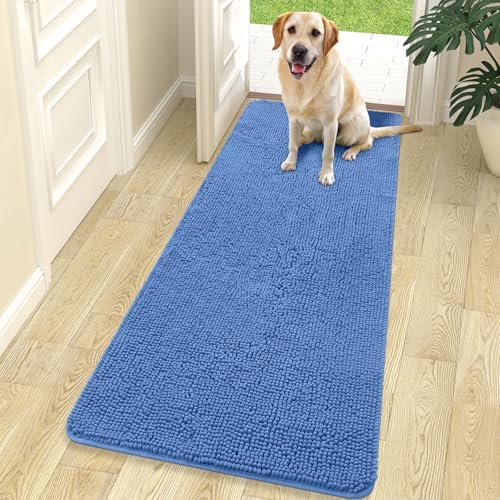OLANLY Dog Door Mat for Muddy Paws 70x24, Super Absorbent Chenille Mud Mat by OLANLY