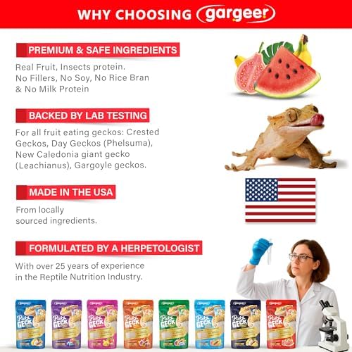 Gargeer 2oz Picky Geck Watermelon Crush - Crested Gecko Food. Made in USA - Image 4
