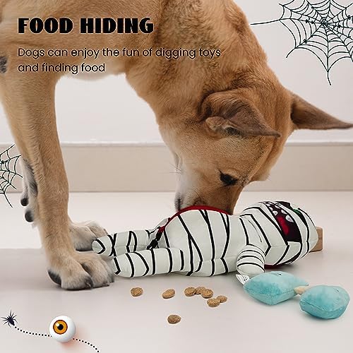 Nocciola Halloween Zombie Mummy Dog Toys with Organs: Funny Cool Hide and Seek Squeaky Chew Toys for Puppies, Small and Medium Size Breed, Plush Stuffed Cognitive Puzzle Toys for Training - Image 6