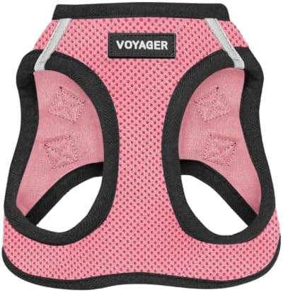 Voyager Step-in Air Dog Vest Harness - Pink/Black Trim, XXX-Small by BestPetSuppliesLLC