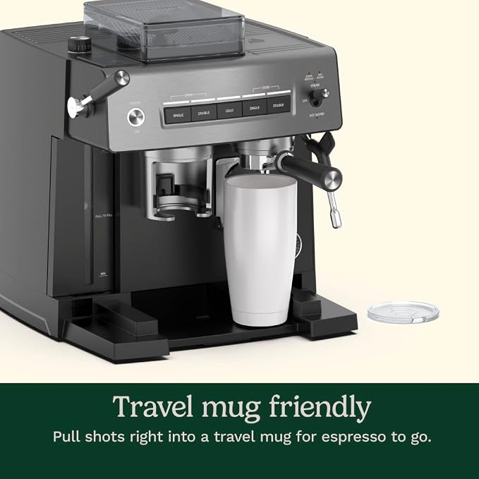 Cuisinart Espresso Bar Grind & Brew Espresso Machine, 16 Grind Settings from Fine to Coarse, Makes Hot or Cold Cafe-Quality Beverages at Home Including Cappuccino, Lattes and Cold Coffee, EM-640 - Image 8