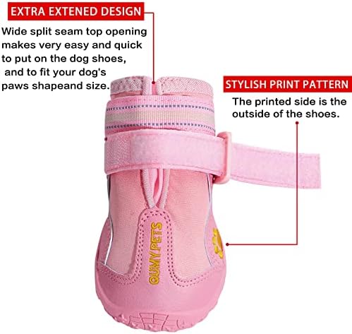 QUMY Dog Shoes for Hot Pavement, Dog Snow Boots & Paw Protectors for Winter - Image 3