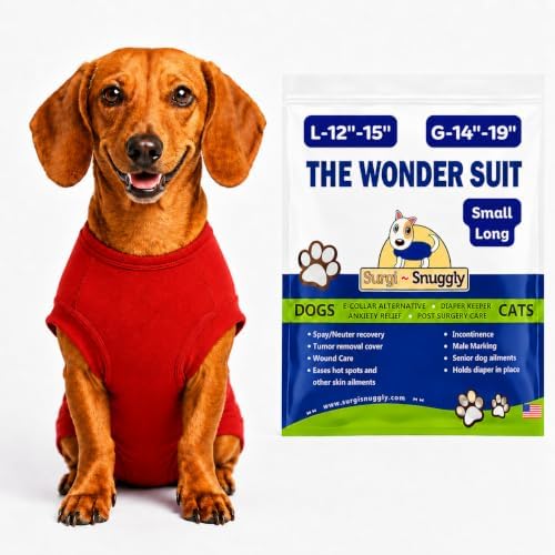 Surgi Snuggly Dog Surgery Recovery Suit, Cone Alternative, Spay/Neuter SL by Surgi%7ESnuggly