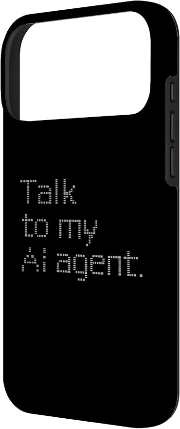 Talk to My AI Agent - Minimalist Tech Design Case for iPhone 17 Pro Max - Image 2