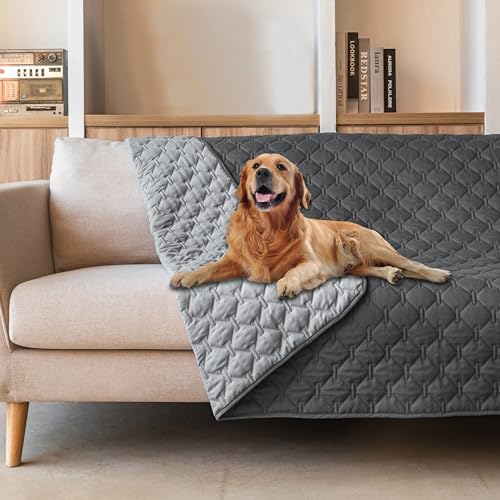 gogobunny Waterproof Pet Blanket for Bed, Washable Couch Cover for Dog Cat by gogobunny