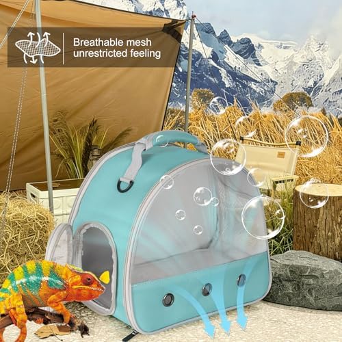 Guinea Pig Carrier,Guinea Pig Carrier for 2,Ventilation Carrier for Bearded Dragon,Reptile Travel Carrier for Lizards Sugar Glider Hedgehog Rat Parrot Birds,Airline Approved Green - Image 7