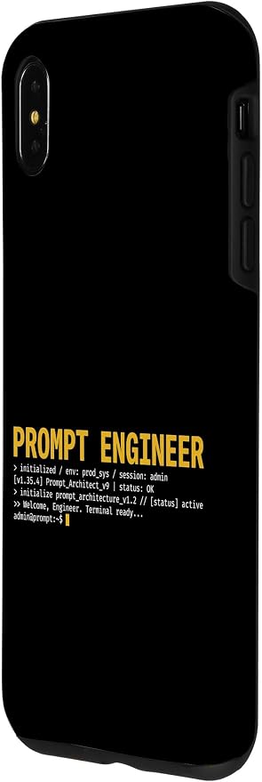 Prompt Engineer Terminal Screen AI Developer Software Coder Case for iPhone Xs Max - Image 2