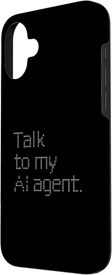 Talk to My AI Agent - Minimalist Tech Design Case for iPhone 16 Plus - Image 2