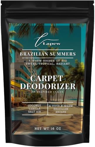 Lapew Brazilian Summers Carpet Deodorizer Powder - Brazilian Waves Freshener for Vacuuming | Scented Odor Eliminator for Home | 16 oz by Lapew