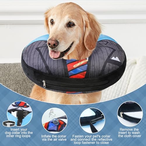 BEAUTYZOO Dog Cone Collar Alternative After Surgery,Pet Neck Donut E‑Collar - Image 6