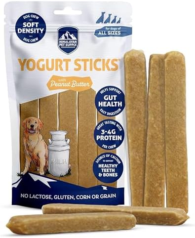Himalayan Dog Chew Yogurt Sticks, Probiotic Treats, Peanut Butter, 5 Treats by HimalayanDogChew