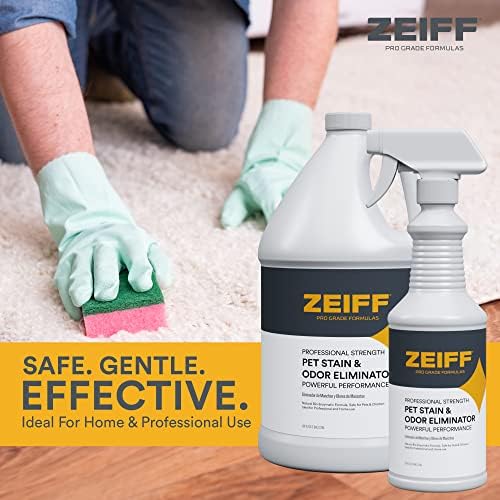 Zeiff Pet Stain and Odor Remover - Pet Odor Eliminator for Home and Professional Use - Carpet Stain Remover - Pet Urine Enzyme Cleaner for Dog and Cat Pee, Feces, and Fluids - 1 Gallon, 2 Pack - Image 7