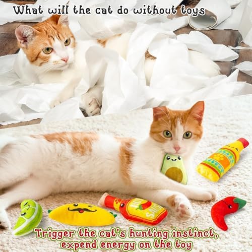 L1rabe Mexican Catnip Toys for Cats, Kitten Birthday Gift for Kitty Lovers - Image 4