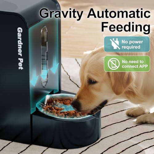 Gravity Automatic Cat Feeder, Water & Food Dispenser Set, Stainless Bowls - Image 3