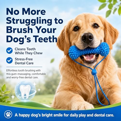 2Pcs Dual-Action Canine Dental Prop,Dog Toys Dual-Action Teeth Cleaning Mouth Prop,Dogs Chew Toys,Brushing Your Dog'S Teeth is Easier,Pet Oral Care for Small,Dog Mouth Opener for Medium and Large Dogs - Image 3