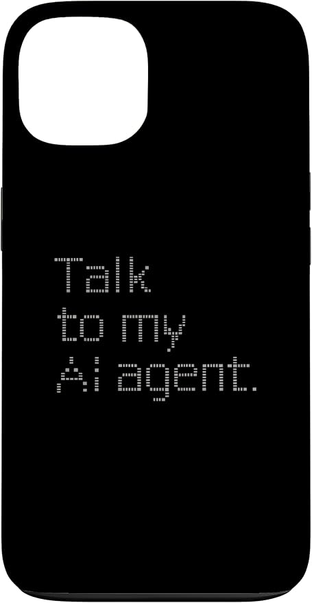 Talk to My AI Agent - Minimalist Tech Design Case for iPhone 13 by Unknown