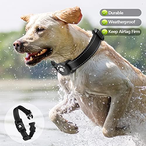 Reflective Dog Collar, Compatible with AirTag, Nylon Pet Cat Puppy Collar for Small, Medium, Large, and Extra Large Dogs - Image 2
