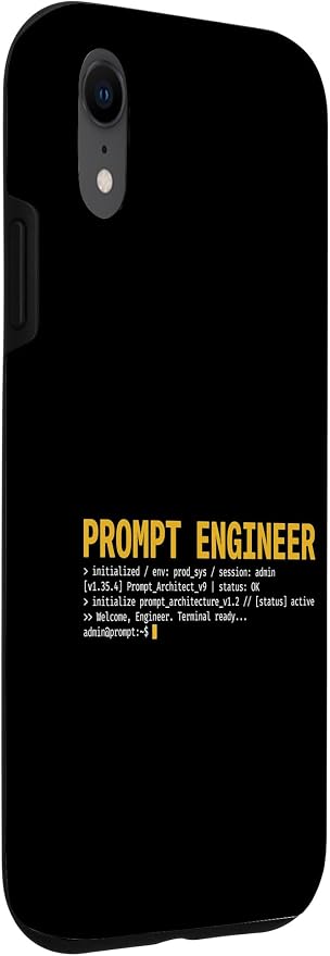 Prompt Engineer Terminal Screen AI Developer Software Coder Case for iPhone XR - Image 3