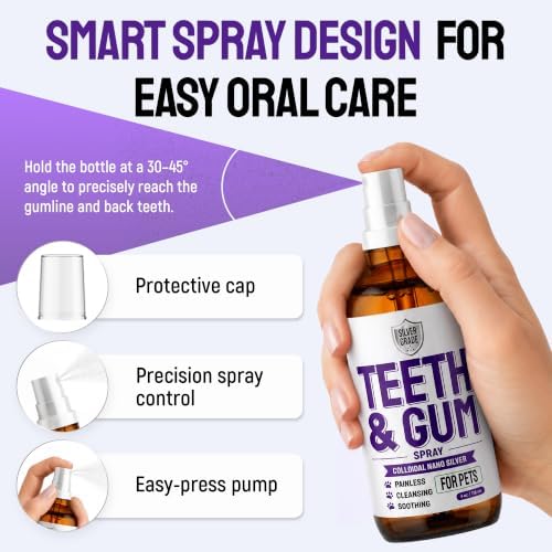 SILVER GRADE Teeth & Gum Cat & Dog Breath Freshener Spray, 4 oz - Image 6